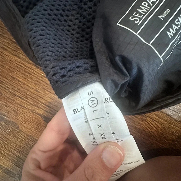 SEMPACH Mens Navy Blue Maske Parachute Ripstop Overshirt Jacket Medium B0851 - Picture 12 of 16